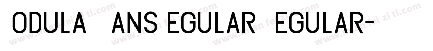 ModulaOTSansRegular Regular字体转换